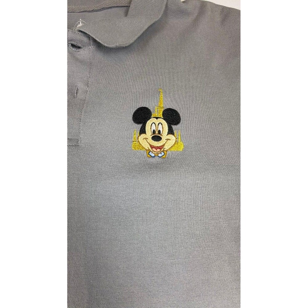 Disney Parks Mickey Mouse 50th Anniversary Gray Polo Shirt Adult XL - Picture 2 of 9